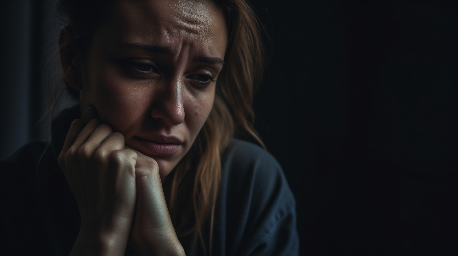 Žena s posttraumatickou stresovou poruchou