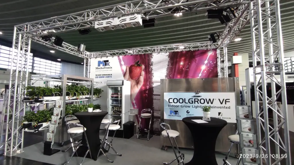 In the picture, Mechatronix Mtx at the VertiFarm 2023, booth 