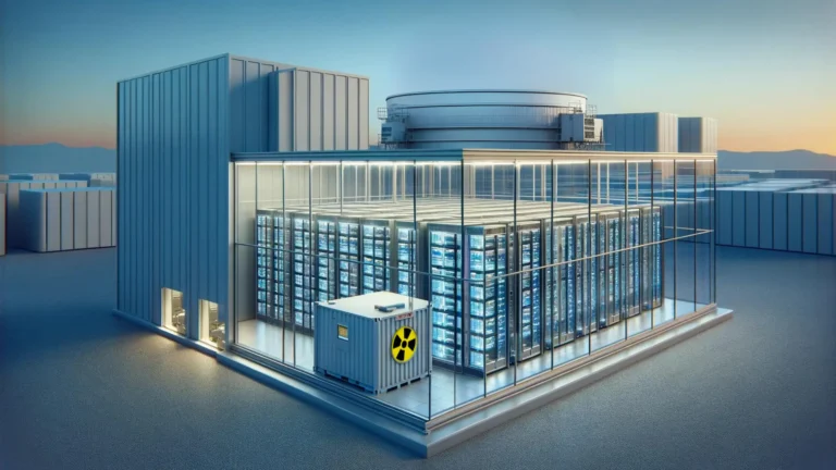 Data center with nuclear reactor