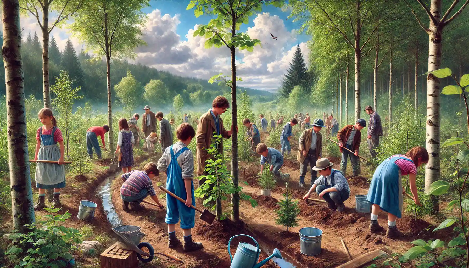 Planting trees as a school subject